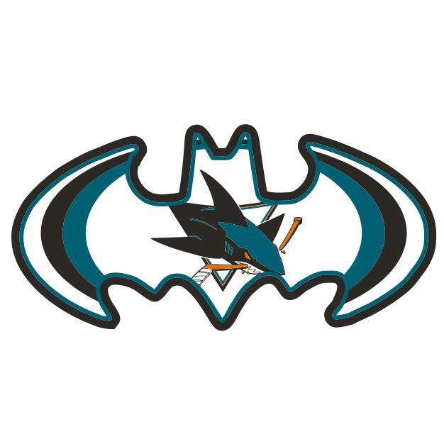 San Jose Sharks Batman Logo fabric transfer
